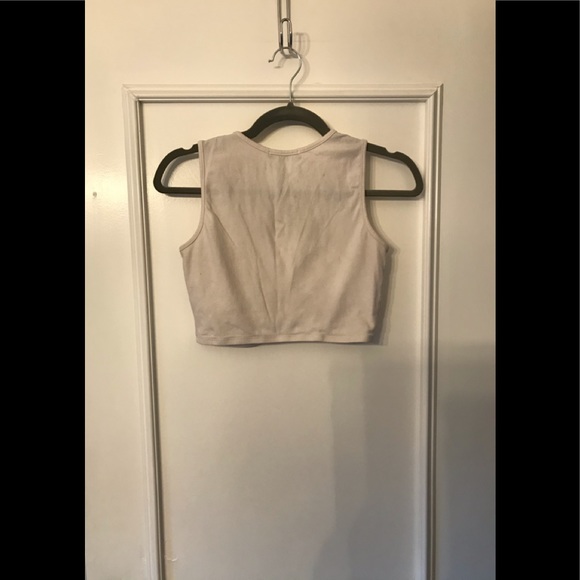 Forever 21 White Middle Knot Crop Top - Picture 8 of 13